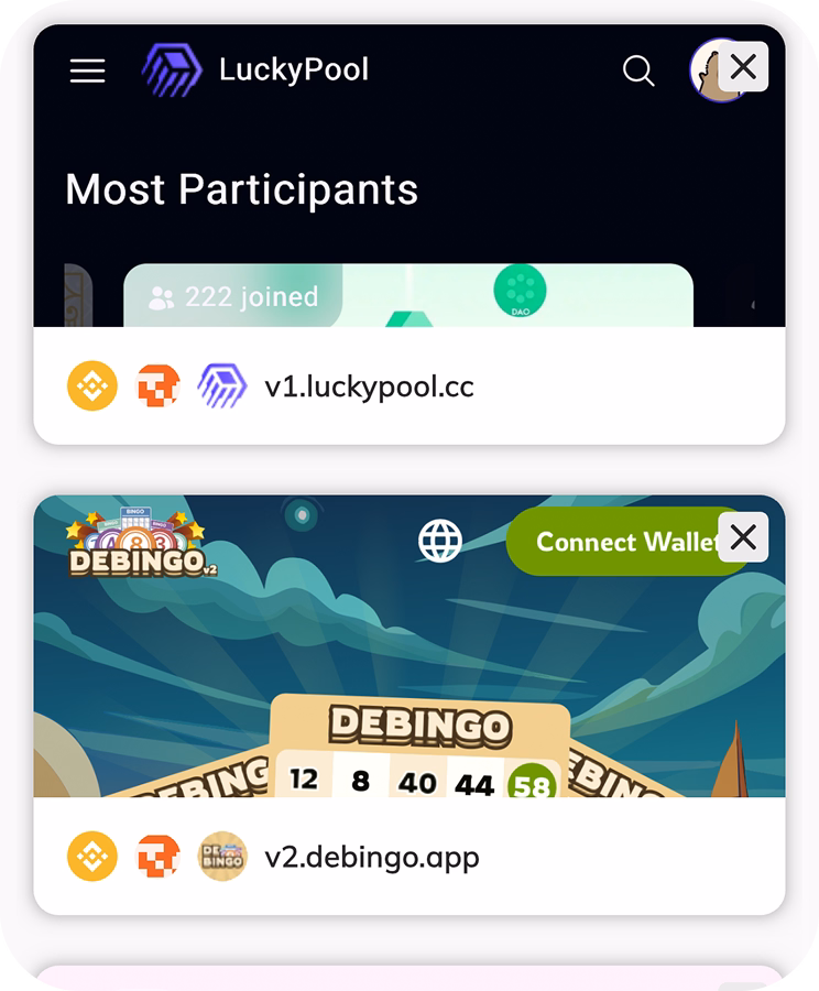 dAppsブラウザ screenshot 2